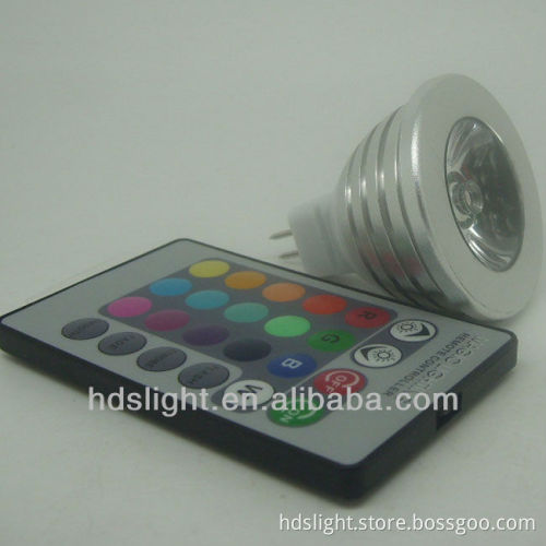 3W mr16 gu10 e27 led rgb light